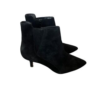 Corsets Como Italian made Black Suede Sexy Booties- Size 8.5